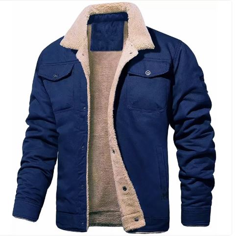 Men's Fleece-Lined Bomber Jacket