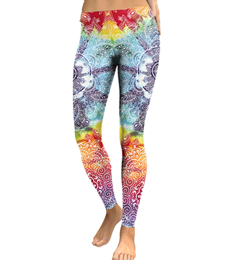 Women's Printed 7/8-Length Stretch Leggings