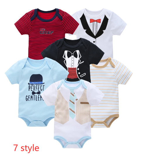 Baby Cotton Six-Piece Summer Outfit Set