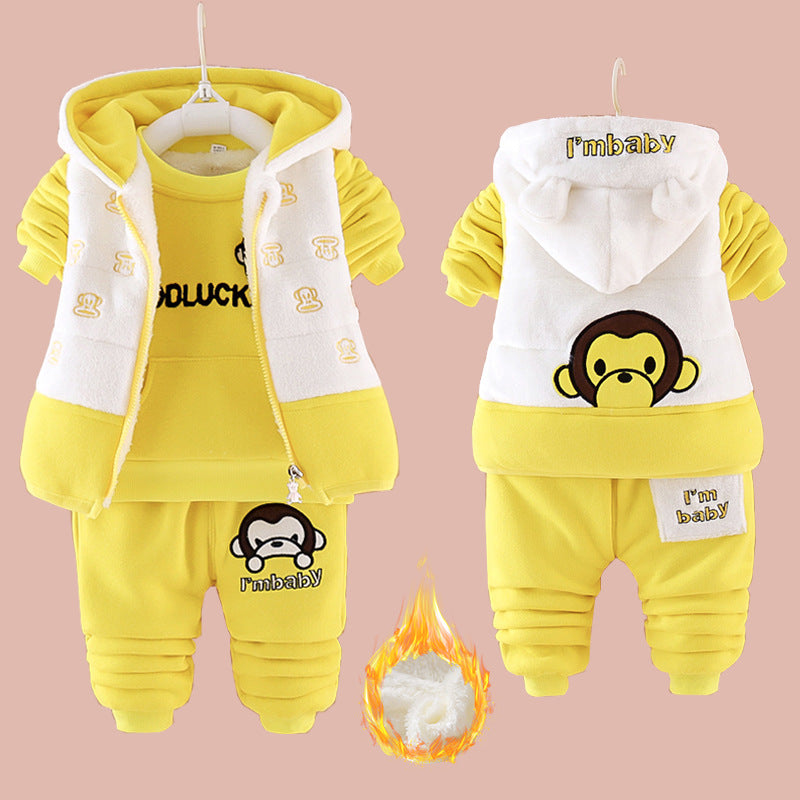 Kids’ Hooded Three-Piece Outfit Set