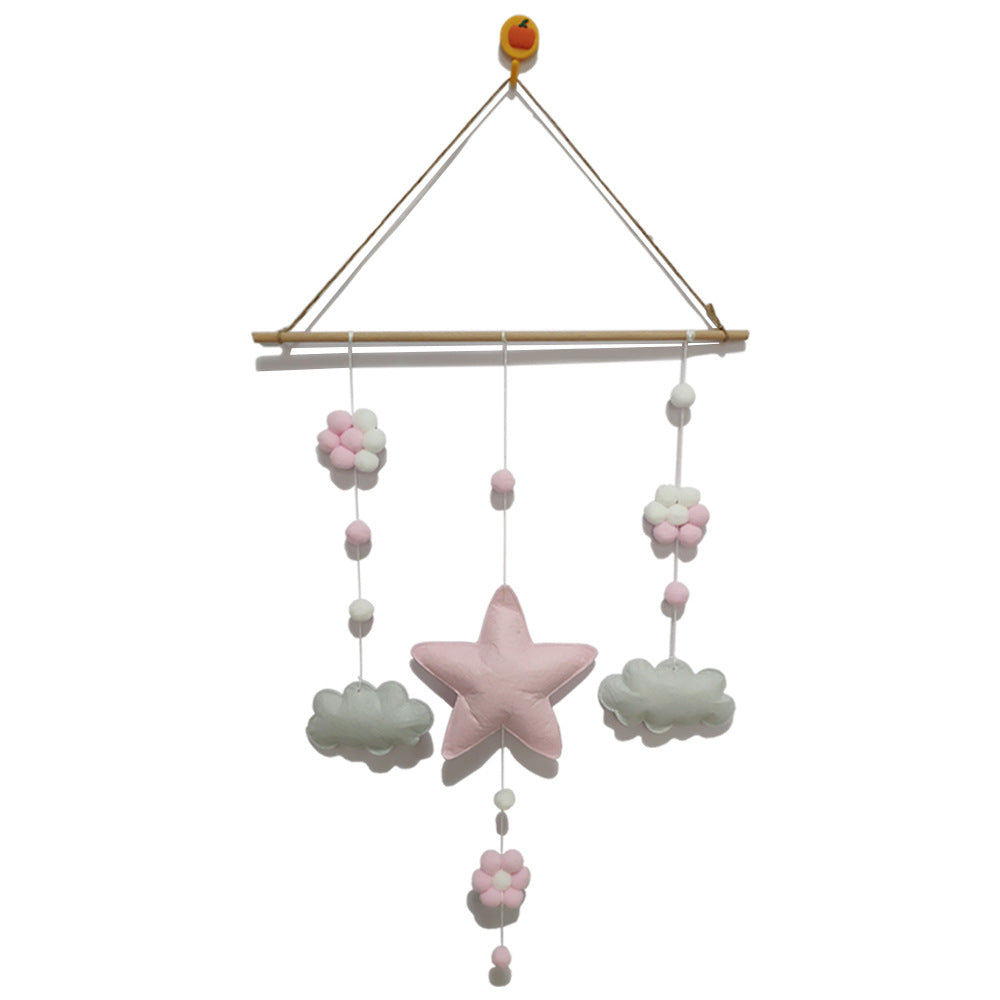Décoration murale scandinave étoiles et nuages pour chambre d'enfant