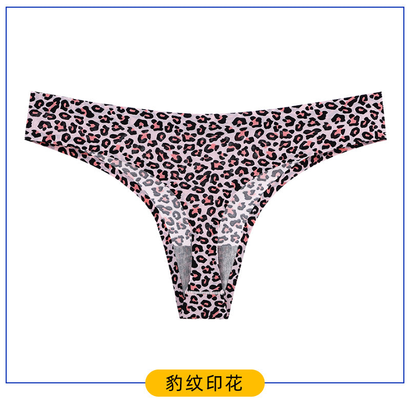 Women's Printed Low-Waist T-Back Underwear