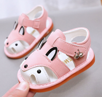 Cartoon Closed-Toe Toddler Learning Sandals