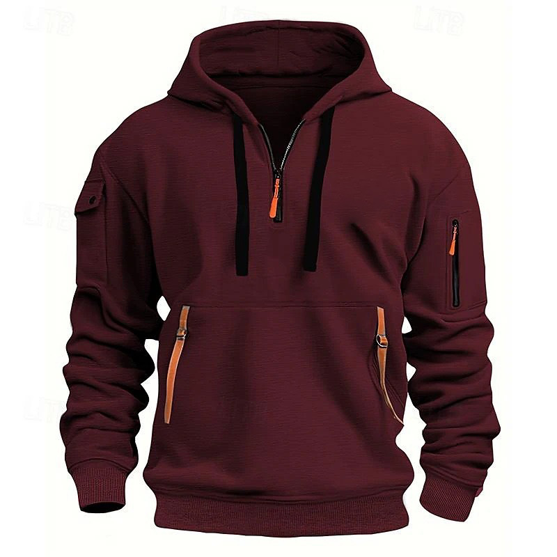 Easy Fit Hooded Sweatshirt – Unisex Polyester Pullover Hoodie in 8 Colours | S–3XL