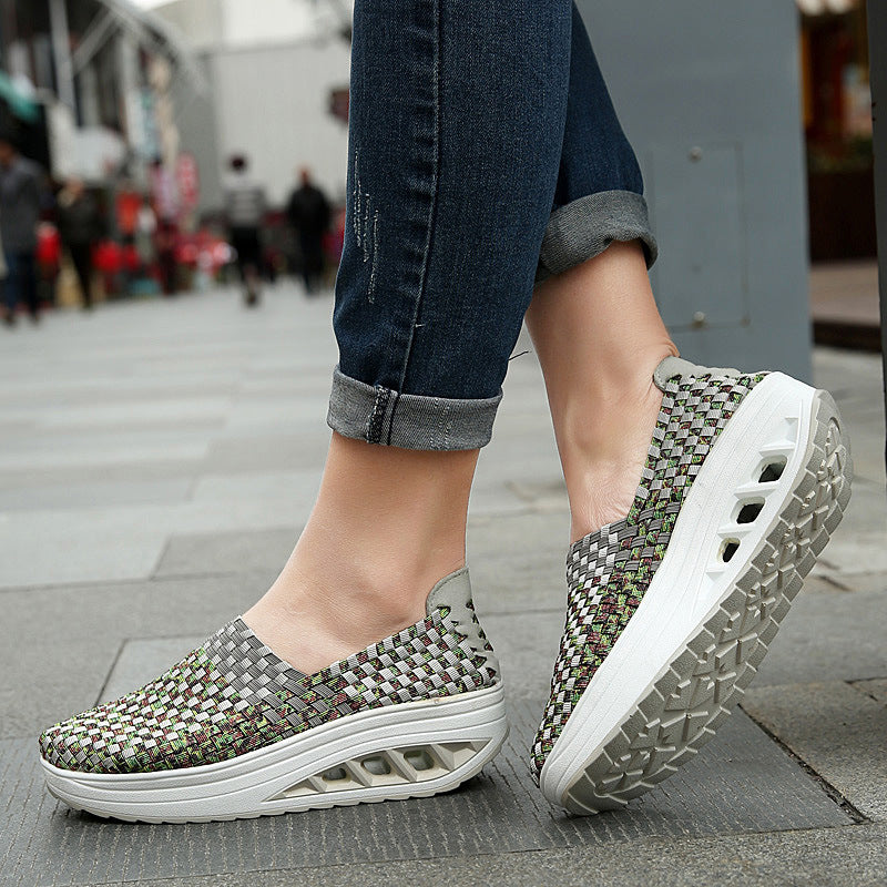Women's Casual Breathable Canvas Trainers | Lightweight Sports Shoes
