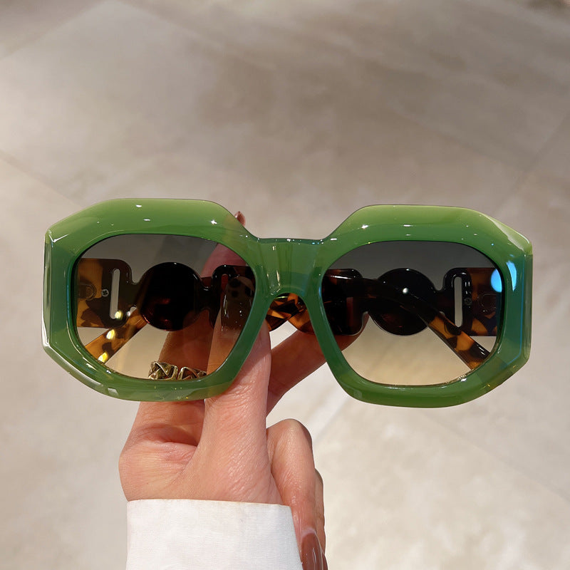 Oversized Polygon Sunglasses