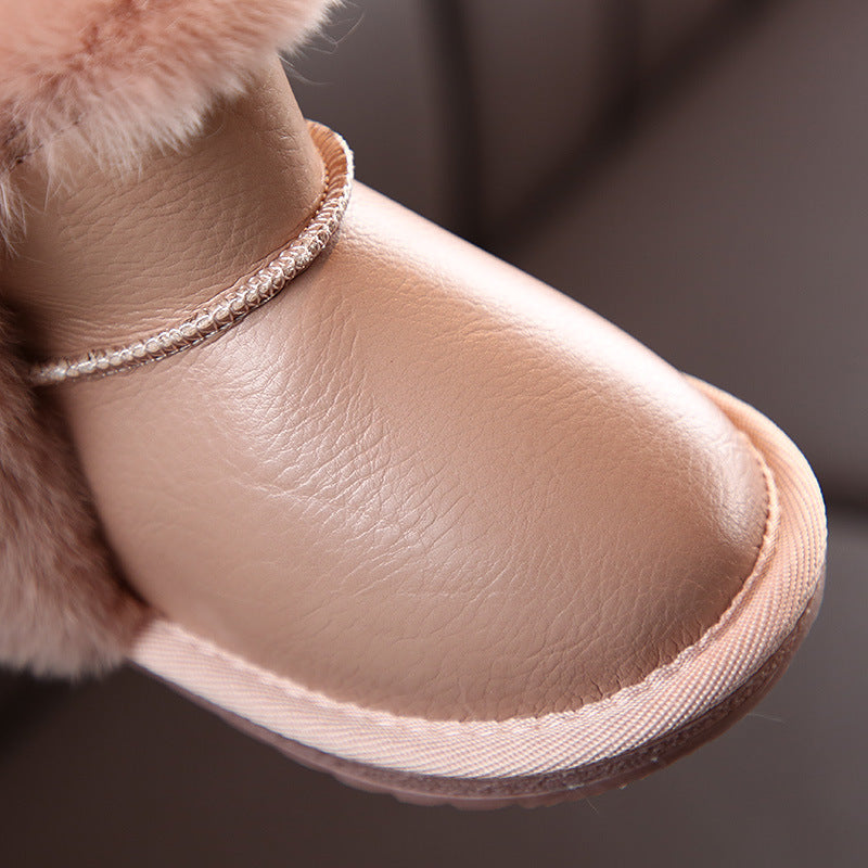 Kids' Cotton-Lined Snow Boots
