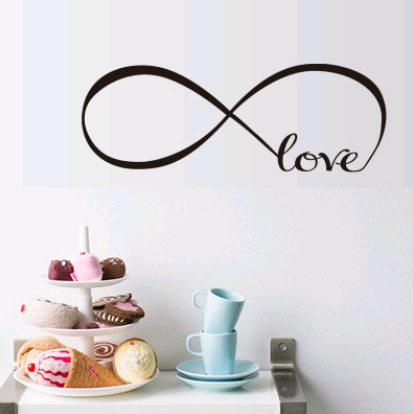 Sticker mural "Amour" pour la décoration du salon et de la chambre