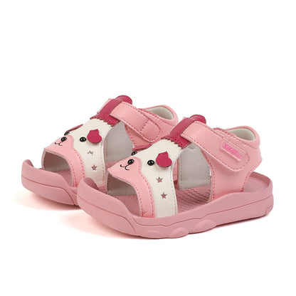 Toddler Girls' Soft-Soled Leather Sandals
