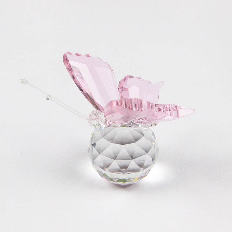 Schmetterlingsfigur aus Kristall – elegante Heimdekoration und Geschenk