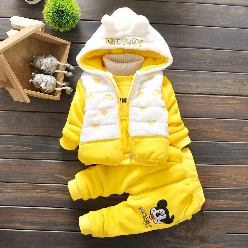 Kids’ Hooded Three-Piece Outfit Set