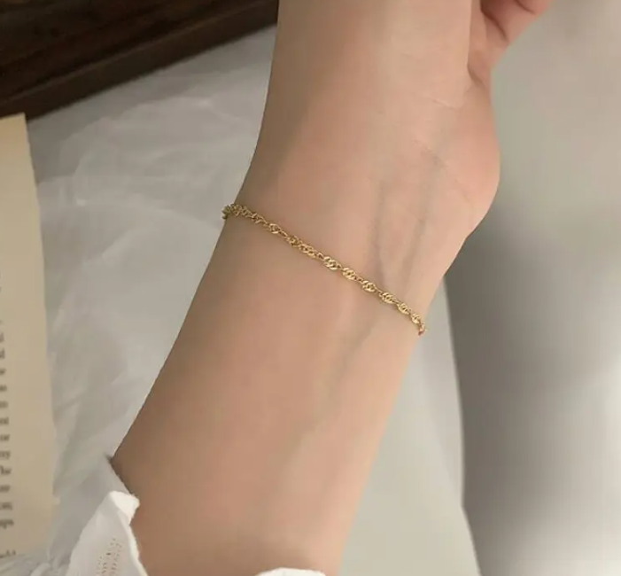 Gold Twist Titanarmband