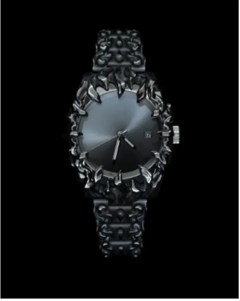 Sculptural-Case Fashion Watch