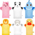 Tierische Badewaschlappen für Kinder – 6 süße Designs im Set
