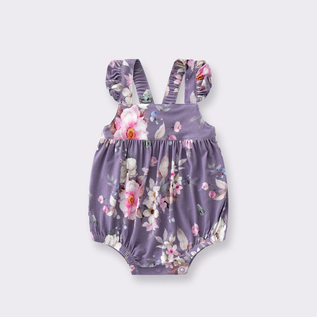 Baby Floral One-Piece Summer Outfit