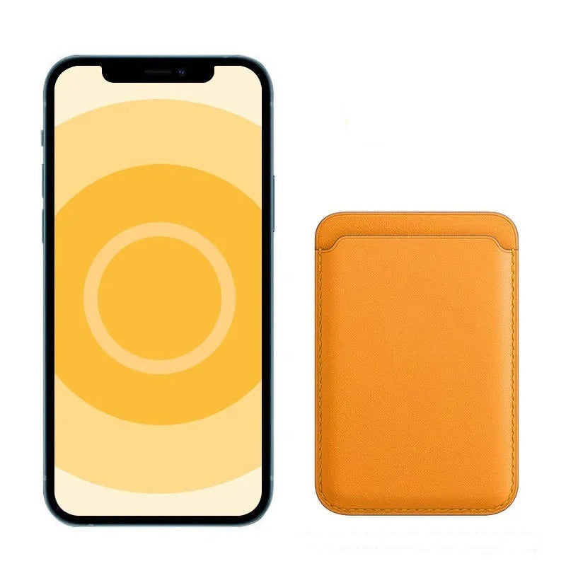 Magnetic Leather Card Holder
