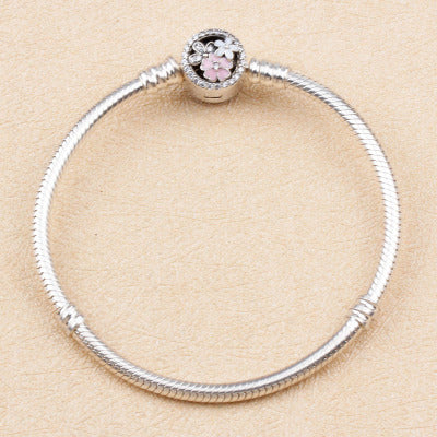 Magnolia Sterling Silver Snake Chain Bracelet