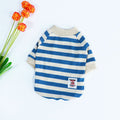 Hund Baumwoll-Sweatshirt | Warmer Herbst- & Winter-Haustierpullover | Blau & Rot | L–4XL