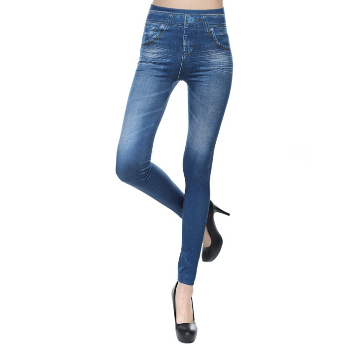 Women's Denim-Look Leggings | Slim Fit Jean-Style Pants