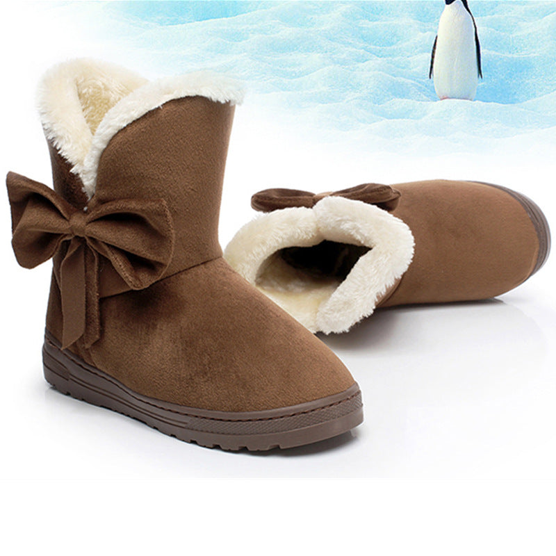 Women's Bow-Detail Snow Boots