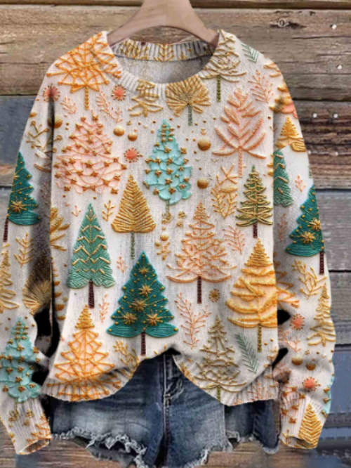 Christmas Street Fashion Round Neck T-Shirt