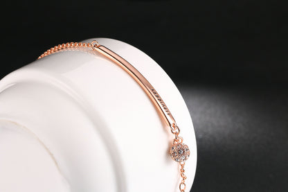 Rose Gold and Gold Ball Bracelet for Women