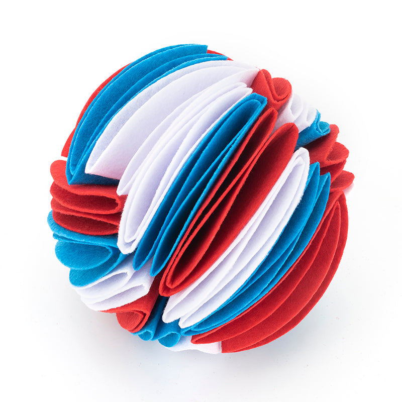 Balle reniflard pliable pour chien | Jouet d'entraînement QI et d'alimentation | 15 cm et 20 cm