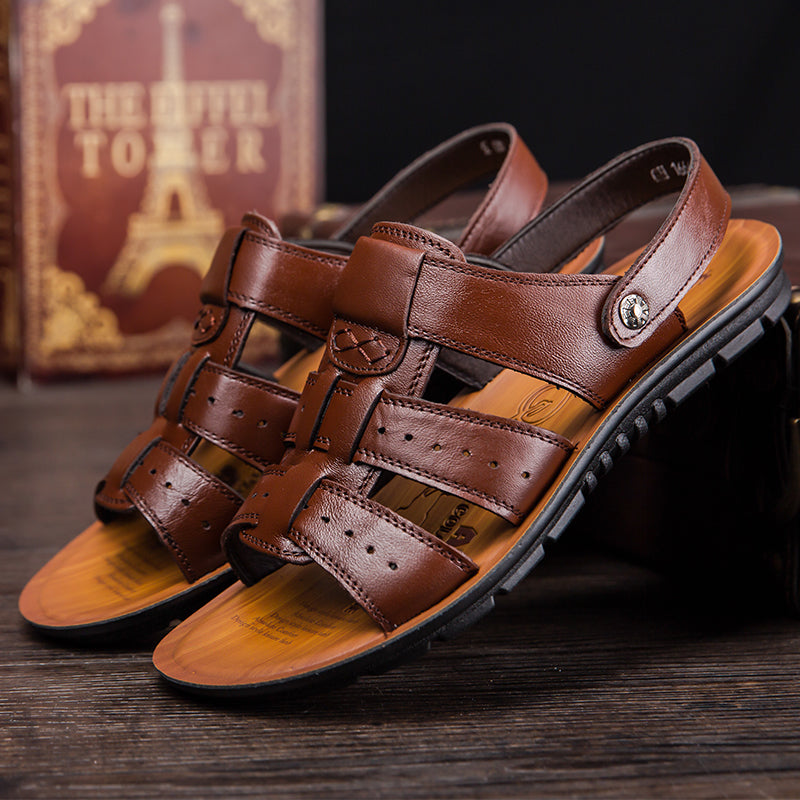 Men's Breathable Leather Sandals