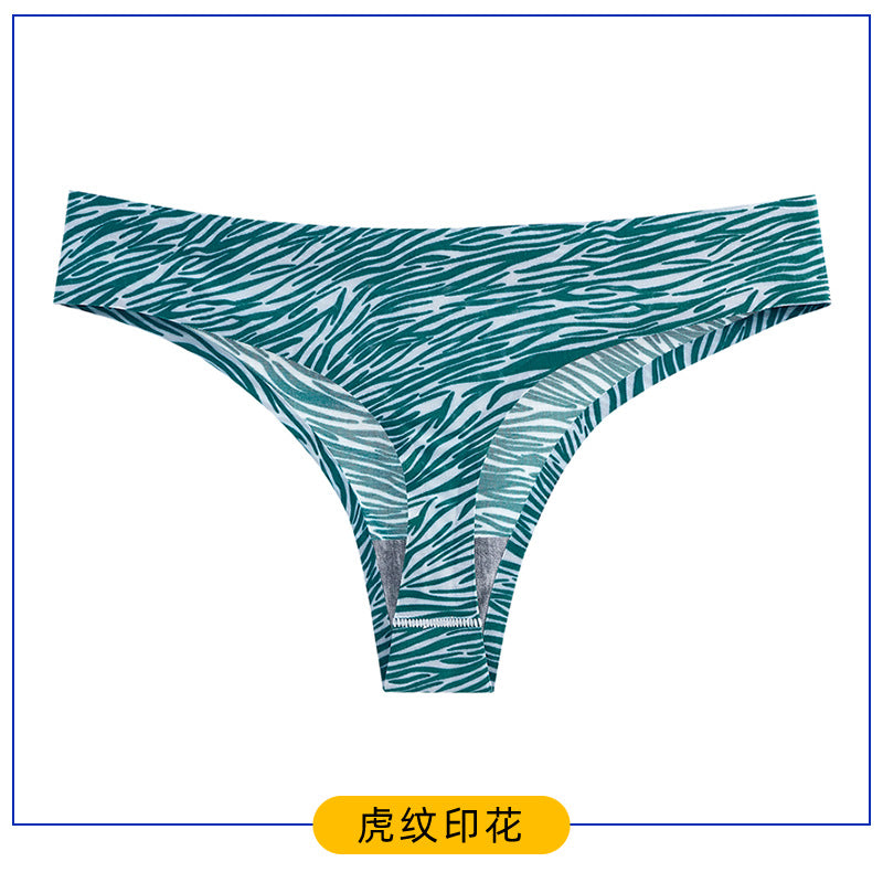 Women's Printed Low-Waist T-Back Underwear