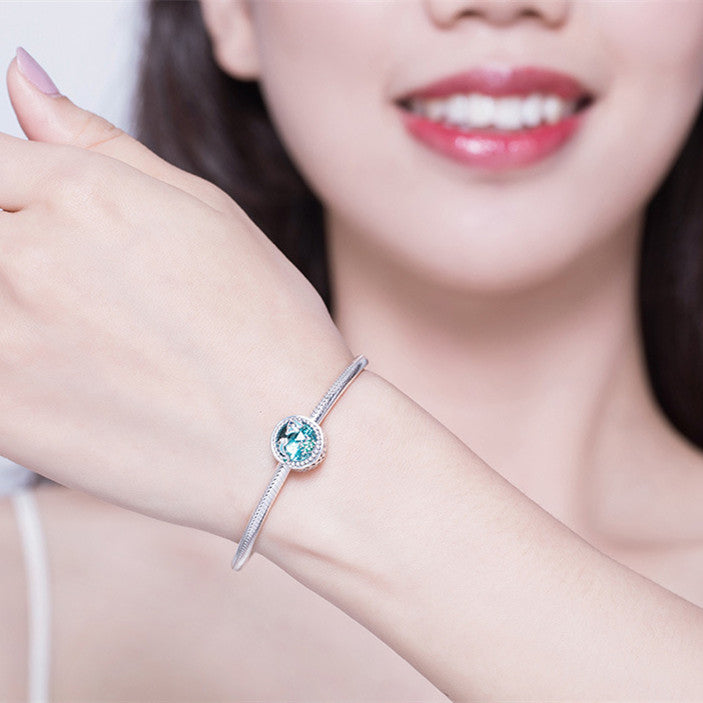Sterling Silver Underwater World Beaded Bracelet
