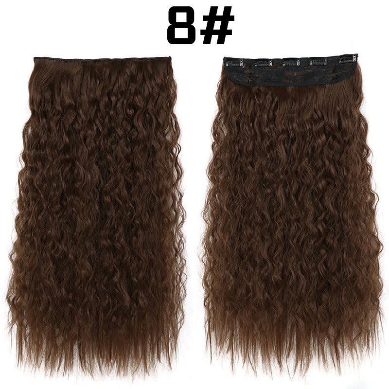 22-Inch Long Curly Synthetic Hair Extensions – Bulk Braiding Hair for Natural Styles