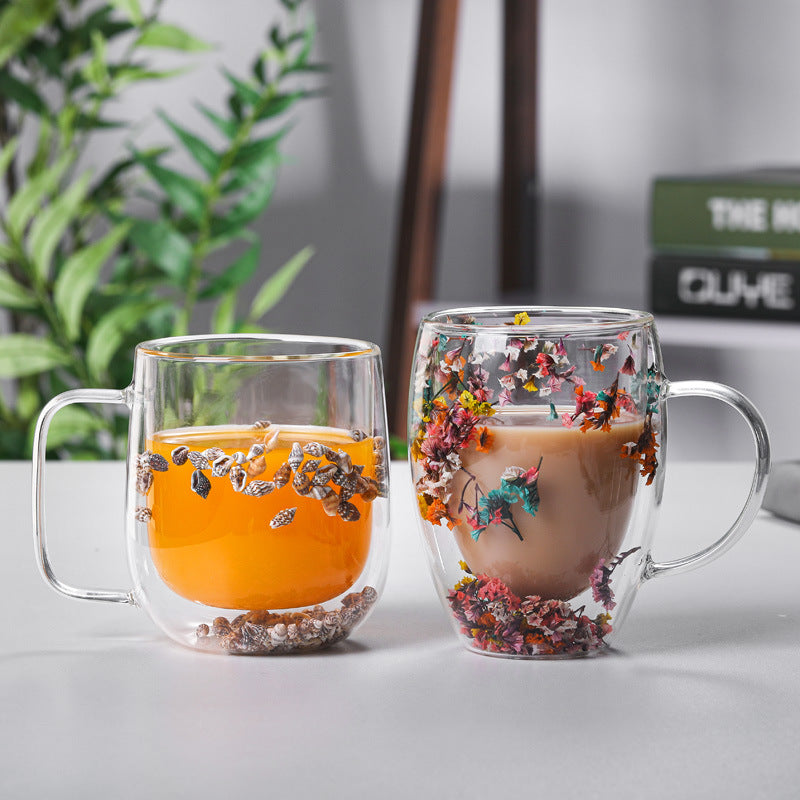 Double-Layer Borosilicate Glass Cup