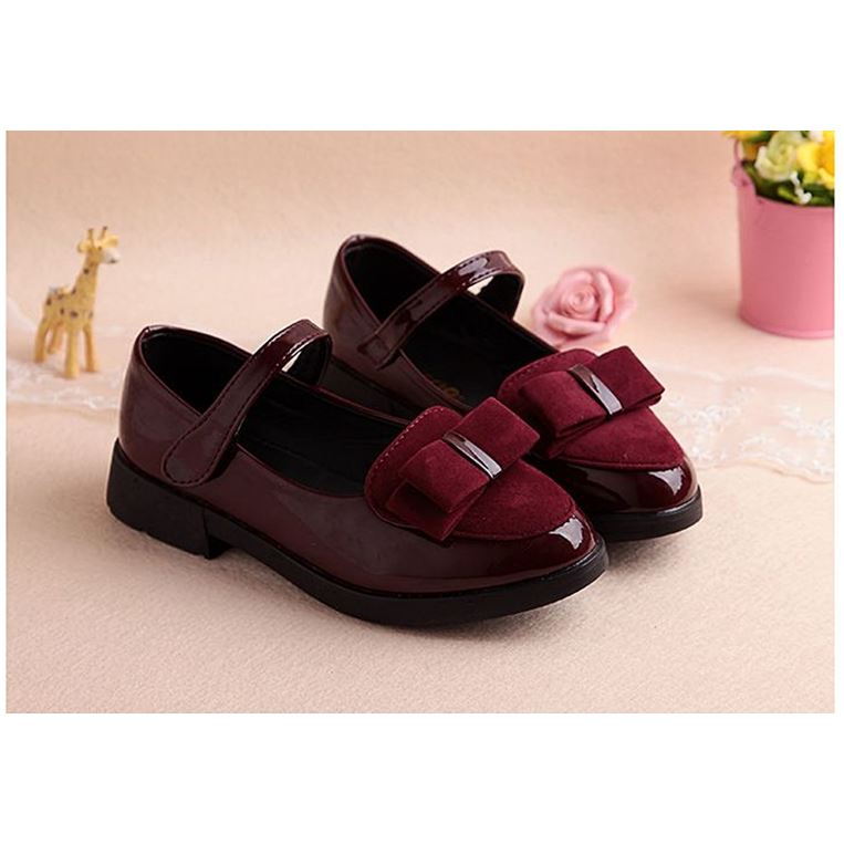 Girls' Leather Princess Sneakers for School