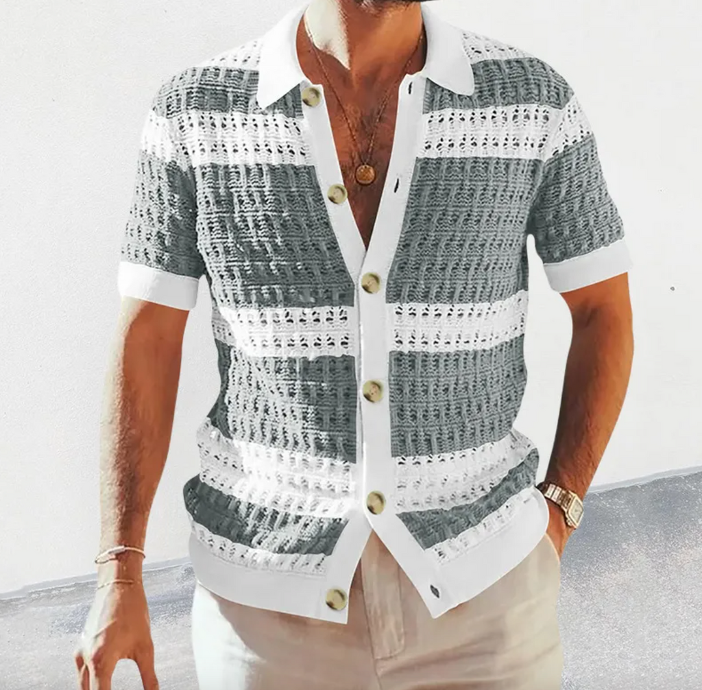 Men's Summer Collar Shirt – Smart Casual Button-Up in Multiple Colours | M–2XL