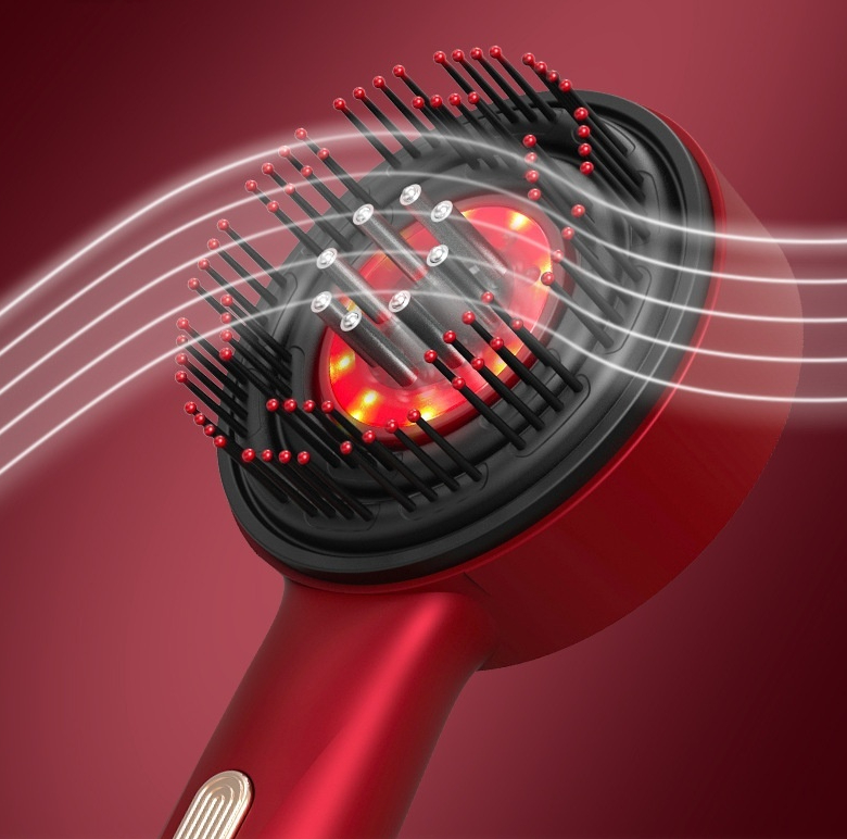 Electric Scalp Massage Hair Comb – Red Light Therapy, Anti-Frizz & Hair Growth