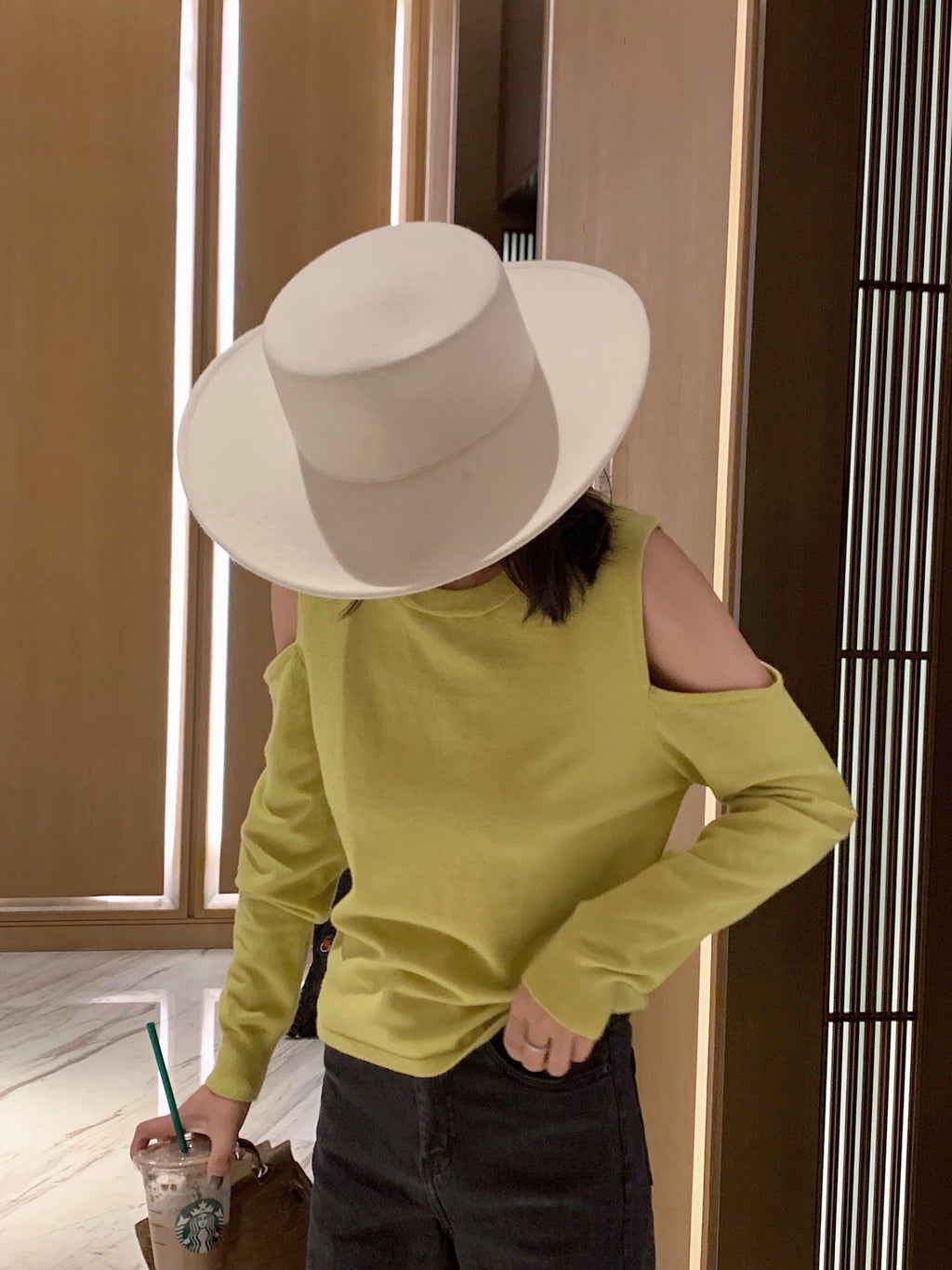 Women's Shoulder Cutout Knit Sweater