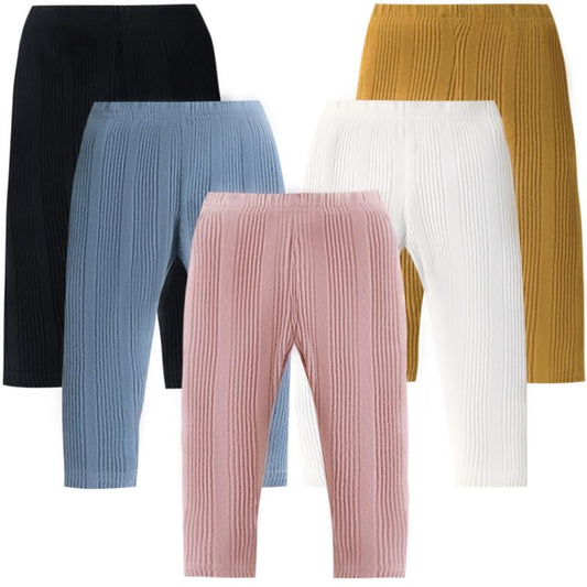 5-Pack Baby & Toddler Ribbed Bell Bottom Pants