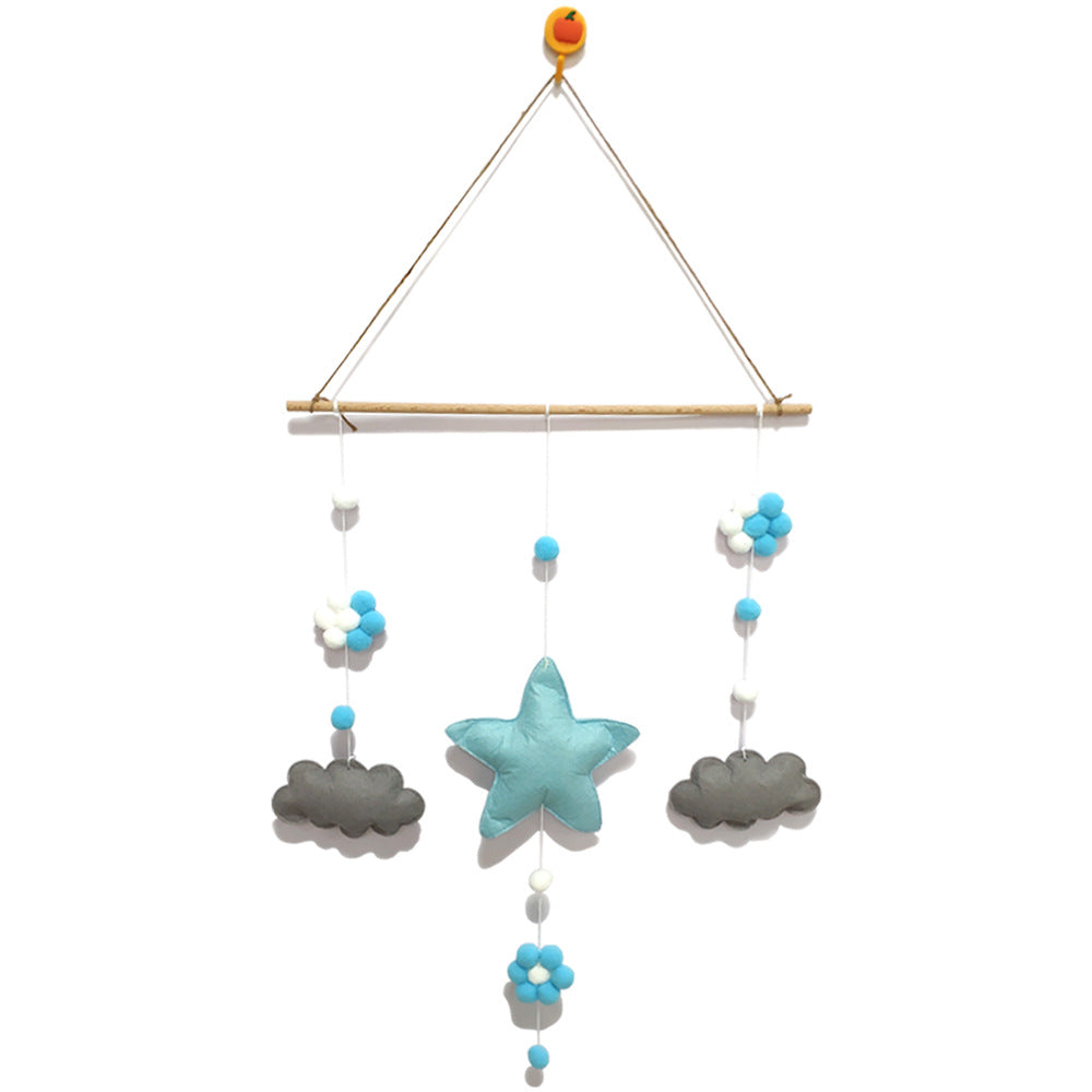 Décoration murale scandinave étoiles et nuages pour chambre d'enfant
