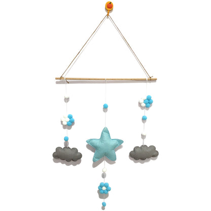 Nordic Style Children's Room Stars and Clouds Wall Decor