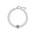 Aquamarine-Colour Bead Bracelet