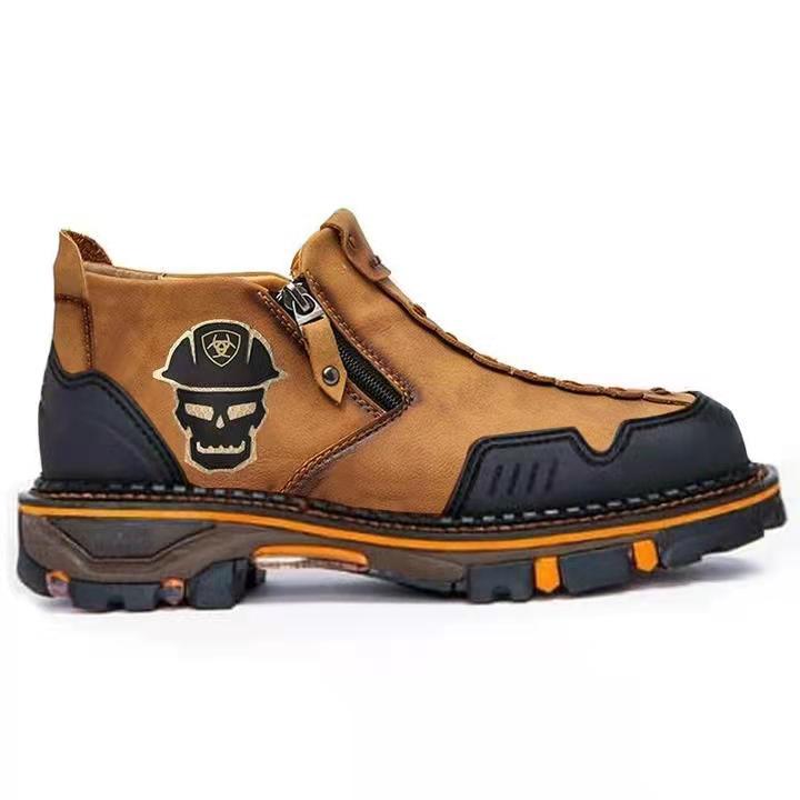 Men’s Skull Ankle Boots