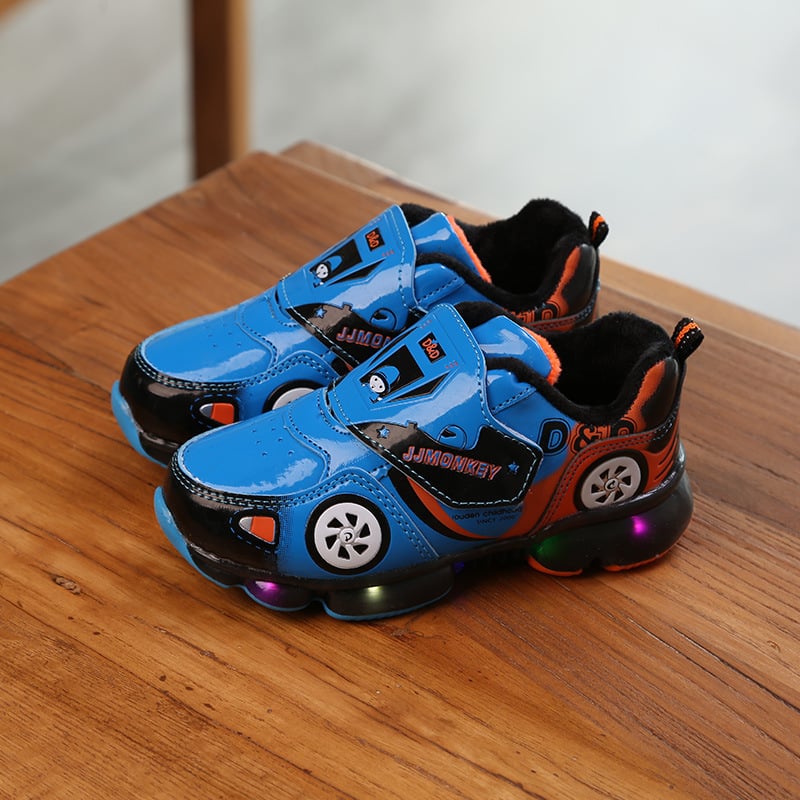 Kids' LED Flashing Running Shoes – Waterproof Trainers