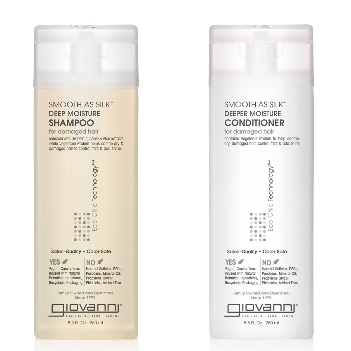 GIOVANNI Smooth As Silk Shampoo & Conditioner Set