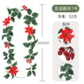 Christmas Berry Vine Garland – Artificial Red Berry Wall Decor