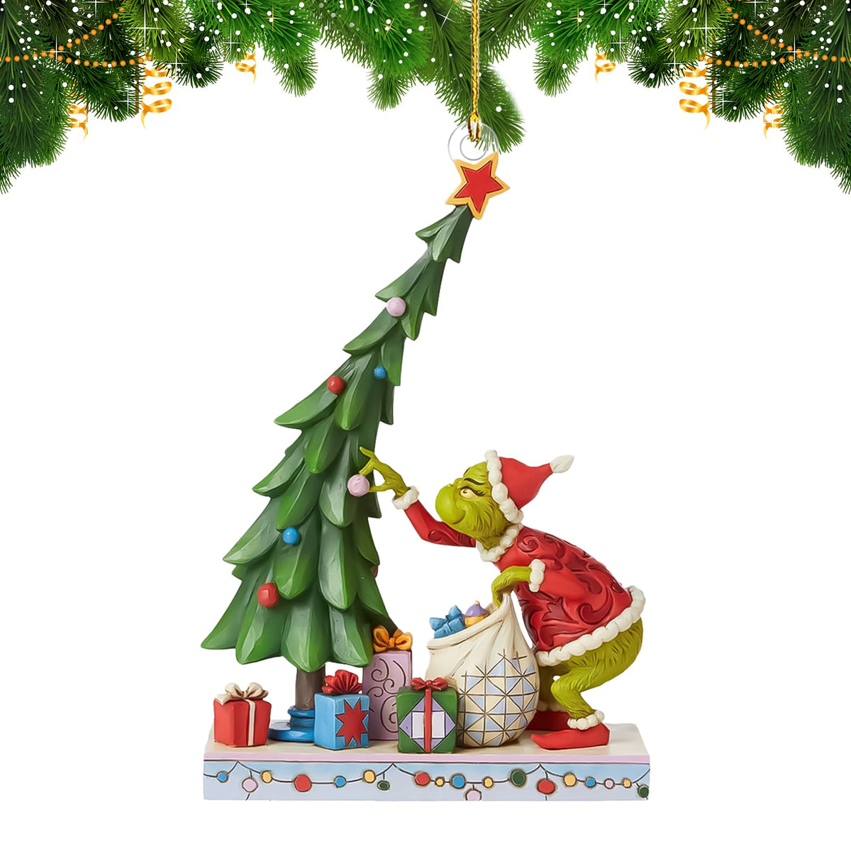 3.5in Acrylic Hanging Christmas Ornaments