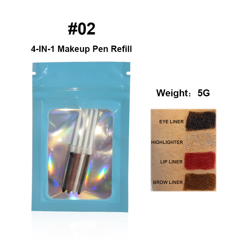 4-in-1 Makeup Pen – Lip Liner, Highlighter, Eyeliner & Brow Pencil