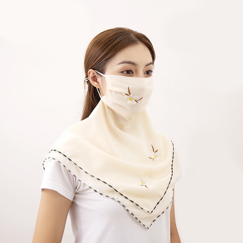 Women's UV Protection Chiffon Face Mask