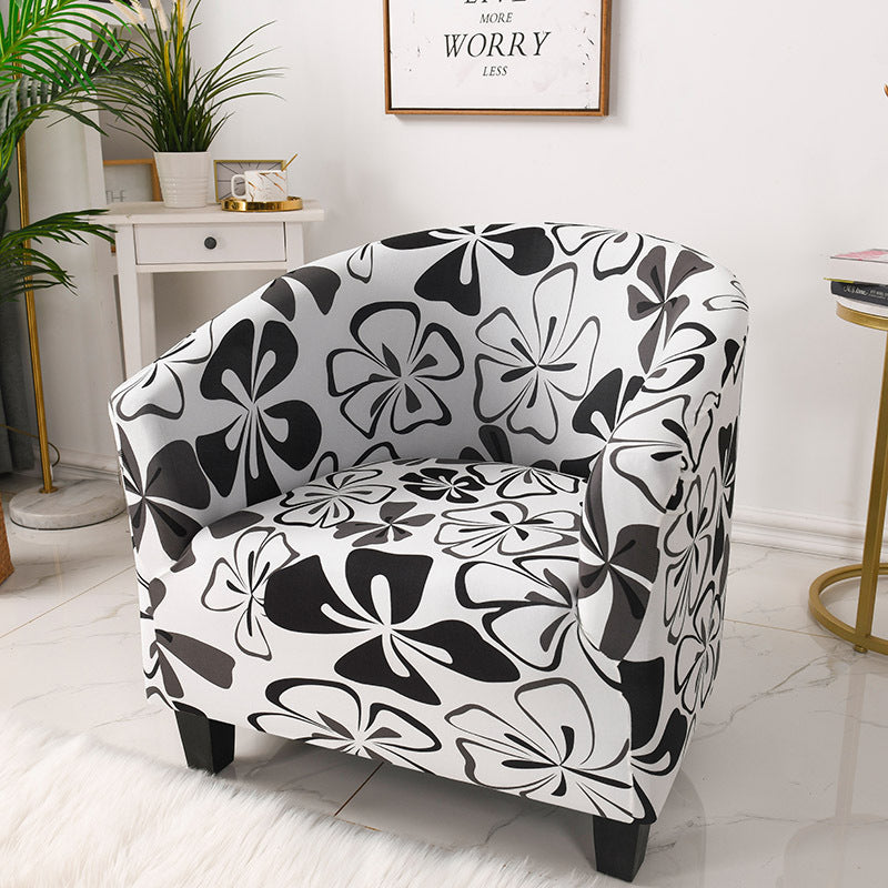 Geometric Stretch Single-Seat Sofa Cover
