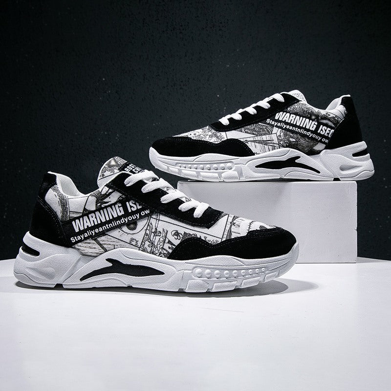 Herren Graffiti Dad Sneakers – Legere Sportschuhe