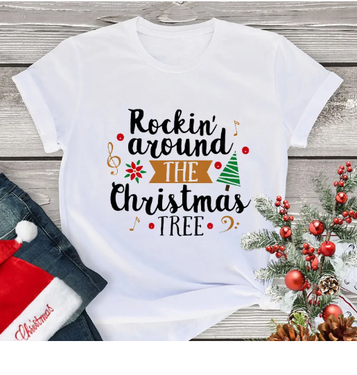 Lässiges Weihnachts-T-Shirt